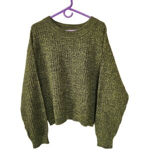 Universal Thread Green Chunky Cozy Sweater Size XXL Crew Neck